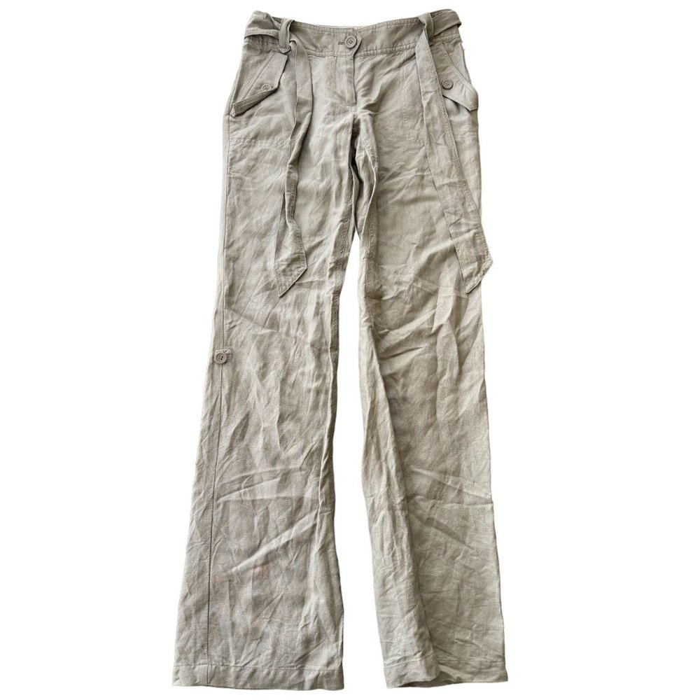 Y2K BCBG PARIS OLIVE GREEN PANTS SIZE 0 | B2